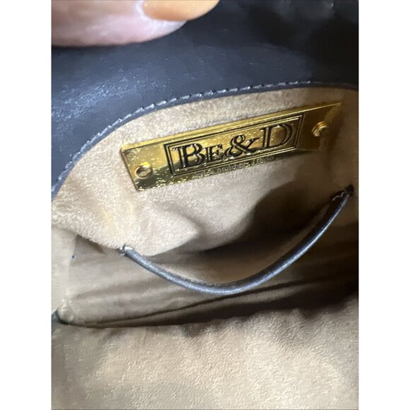 BE&D Genuine Leather Python Bucket Drawstring Crossbody Handbag Purse Nordstrom - Picture 10 of 12